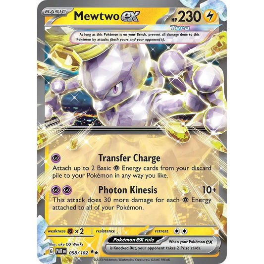 Image for Mewtwo ex (058/182) (PAR) - Pokemon