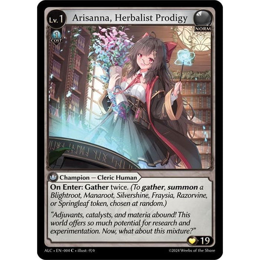 Image for Arisanna, Herbalist Prodigy (004) (ALC) - Grand Archive TCG