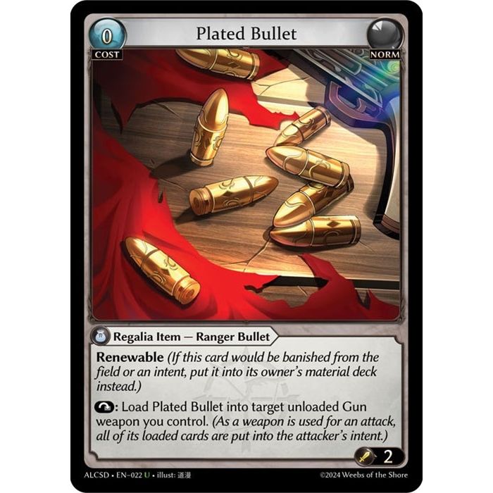 Image for Plated Bullet (022) (ALCSD) - Grand Archive TCG