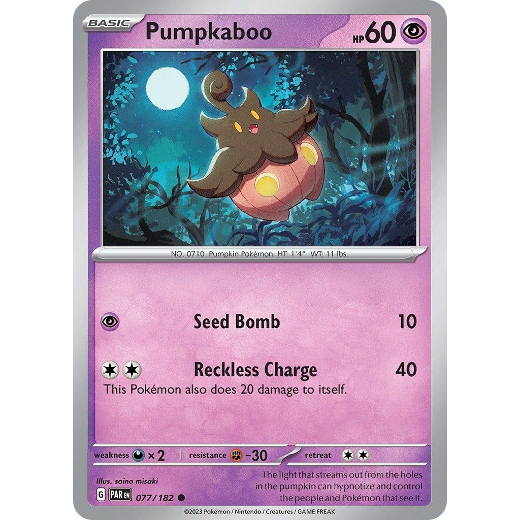 Image for Pumpkaboo (077/182) (PAR) - Pokemon