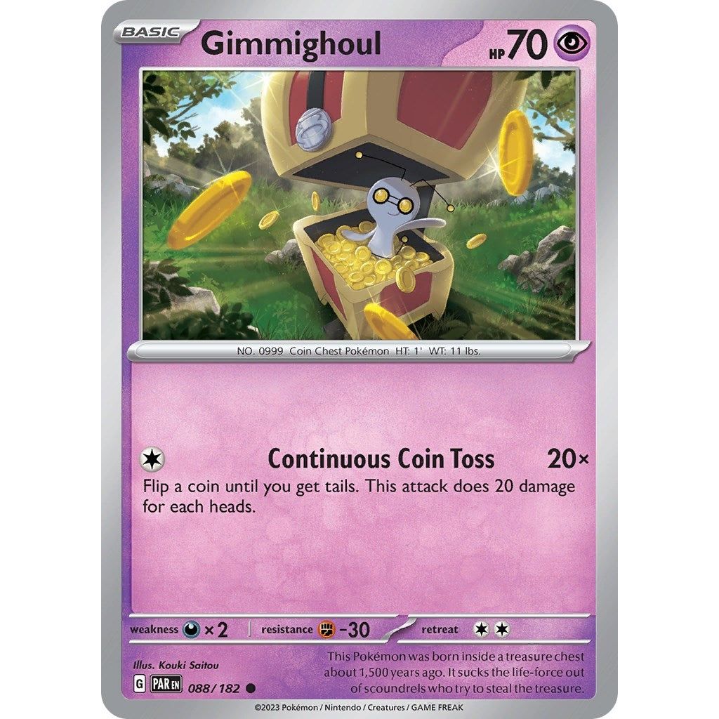 Image for Gimmighoul (088/182) (PAR) - Pokemon