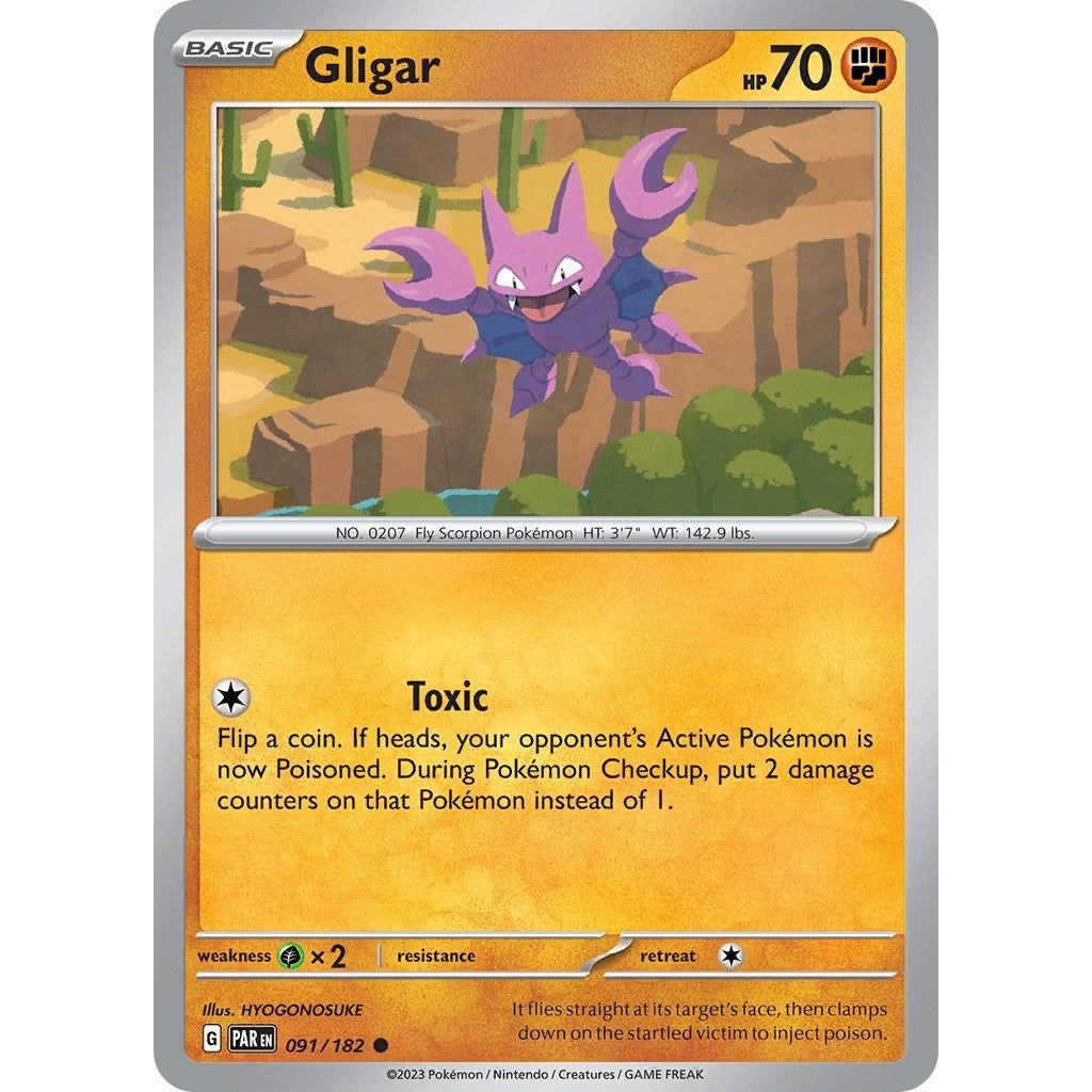 Image for Gligar (091/182) (PAR) - Pokemon