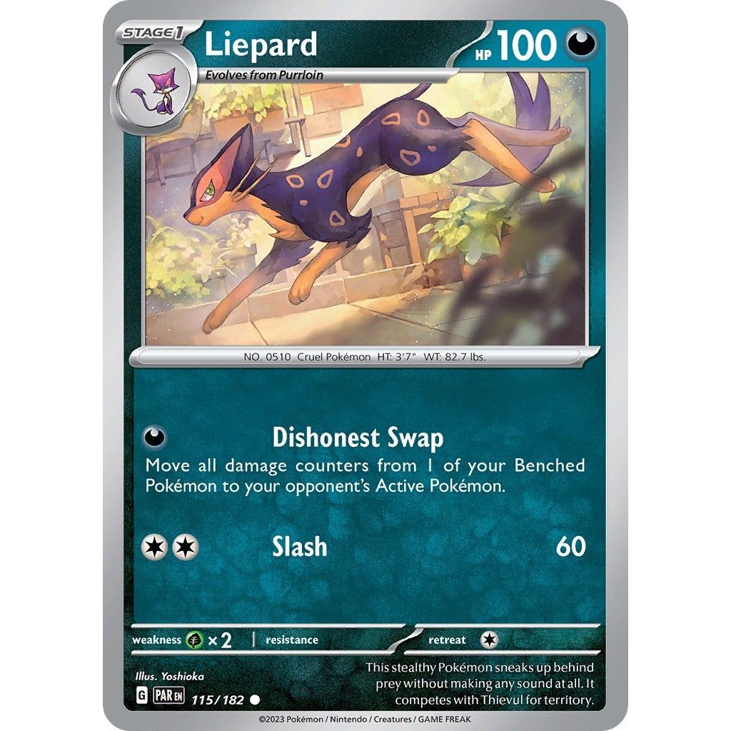 Image for Liepard (115/182) (PAR) - Pokemon