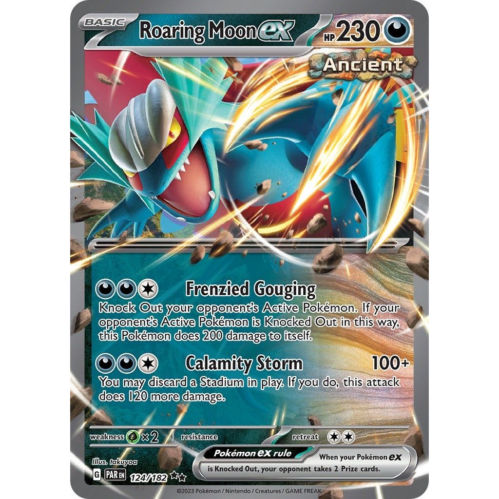 Image for Roaring Moon ex (124/182) (PAR) - Pokemon