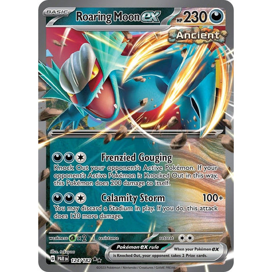 Image for Roaring Moon ex (124/182) (PAR) - Pokemon