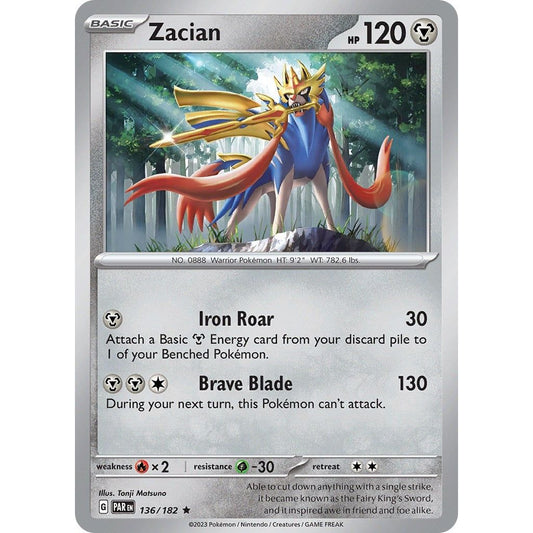 Image for Zacian (136/182) (PAR) - Pokemon