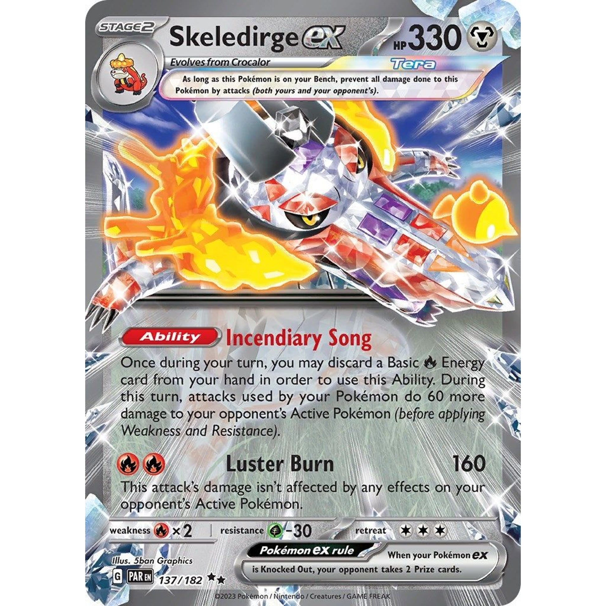 Image for Skeledirge ex (137/182) (PAR) - Pokemon