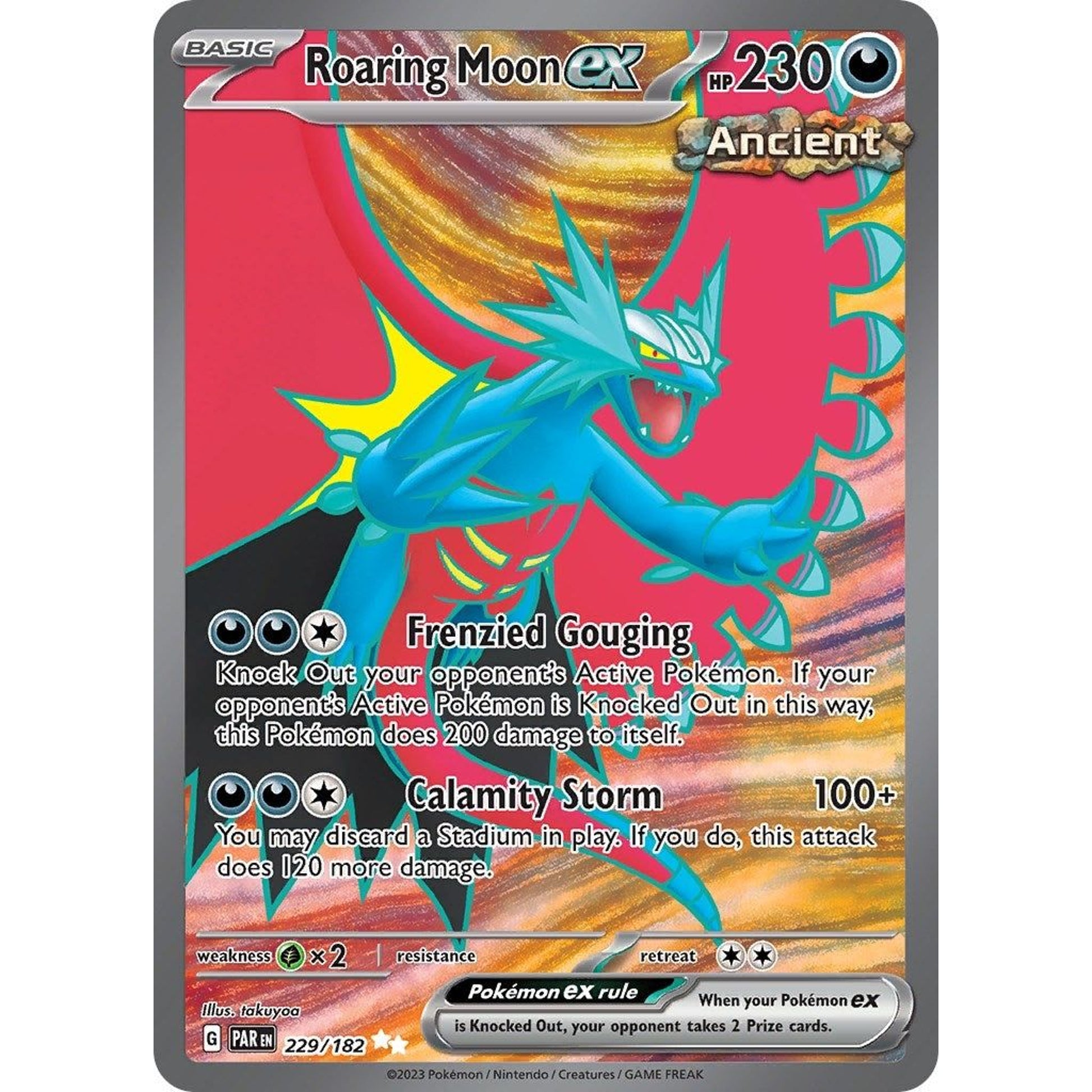 Image for Roaring Moon ex (229/182) (PAR) - Pokemon