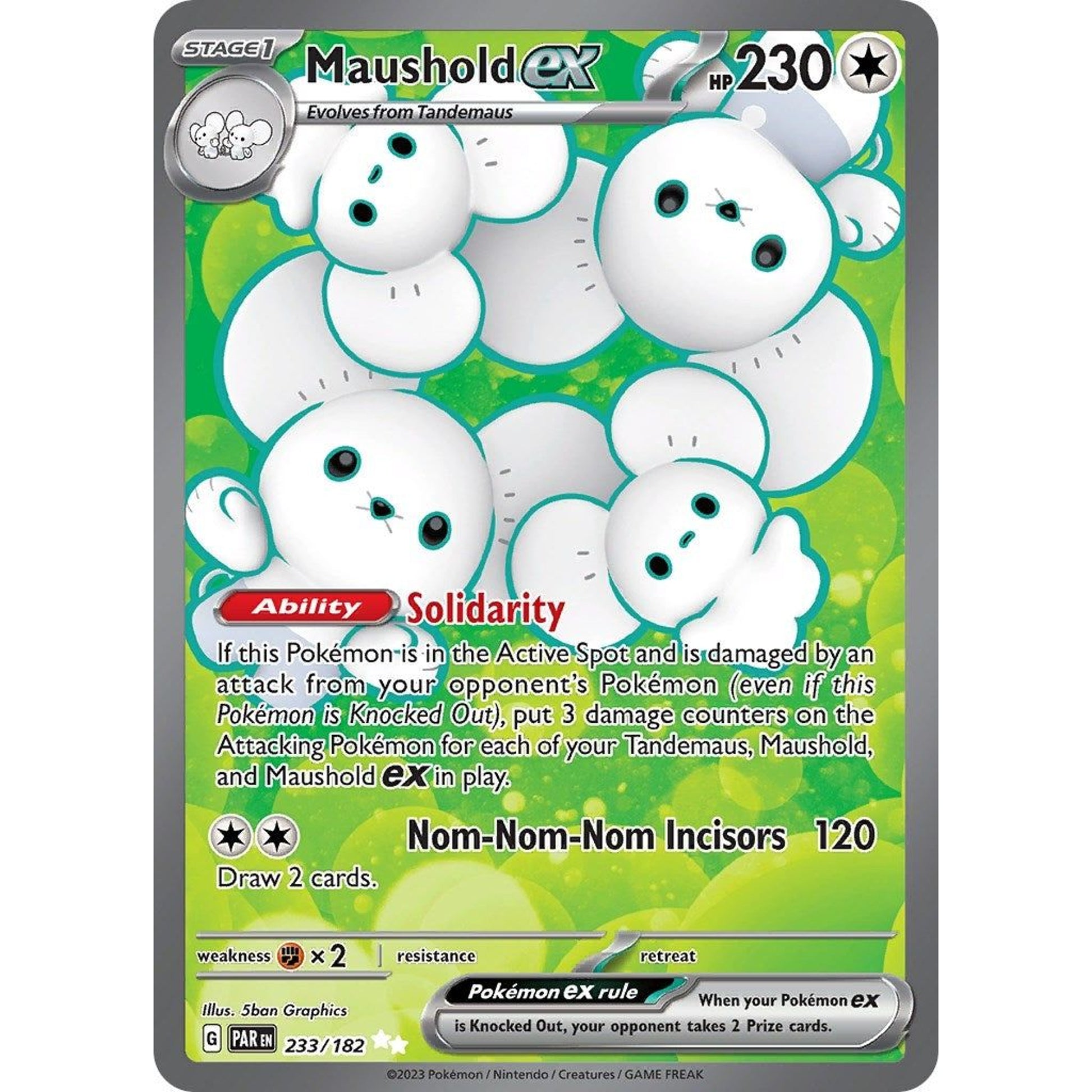 Image for Maushold ex (233/182) (PAR) - Pokemon