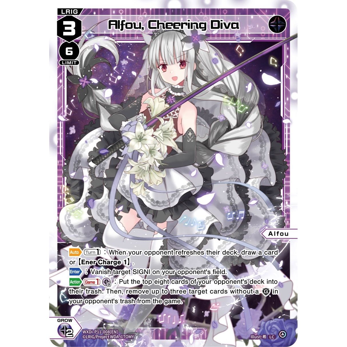 Image for Alfou, Cheering Diva (WXDi-P11-008[EN]) (WXDi-P11) - WIXOSS