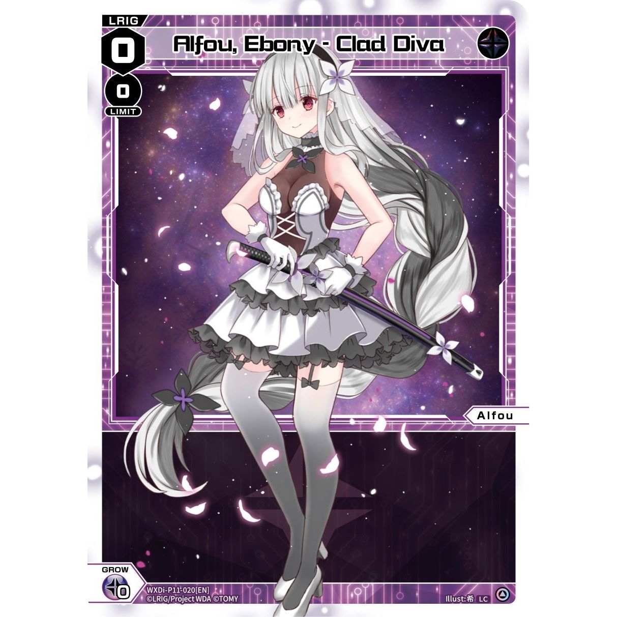 Image for Alfou, Ebony - Clad Diva (WXDi-P11-020[EN]) (WXDi-P11) - WIXOSS