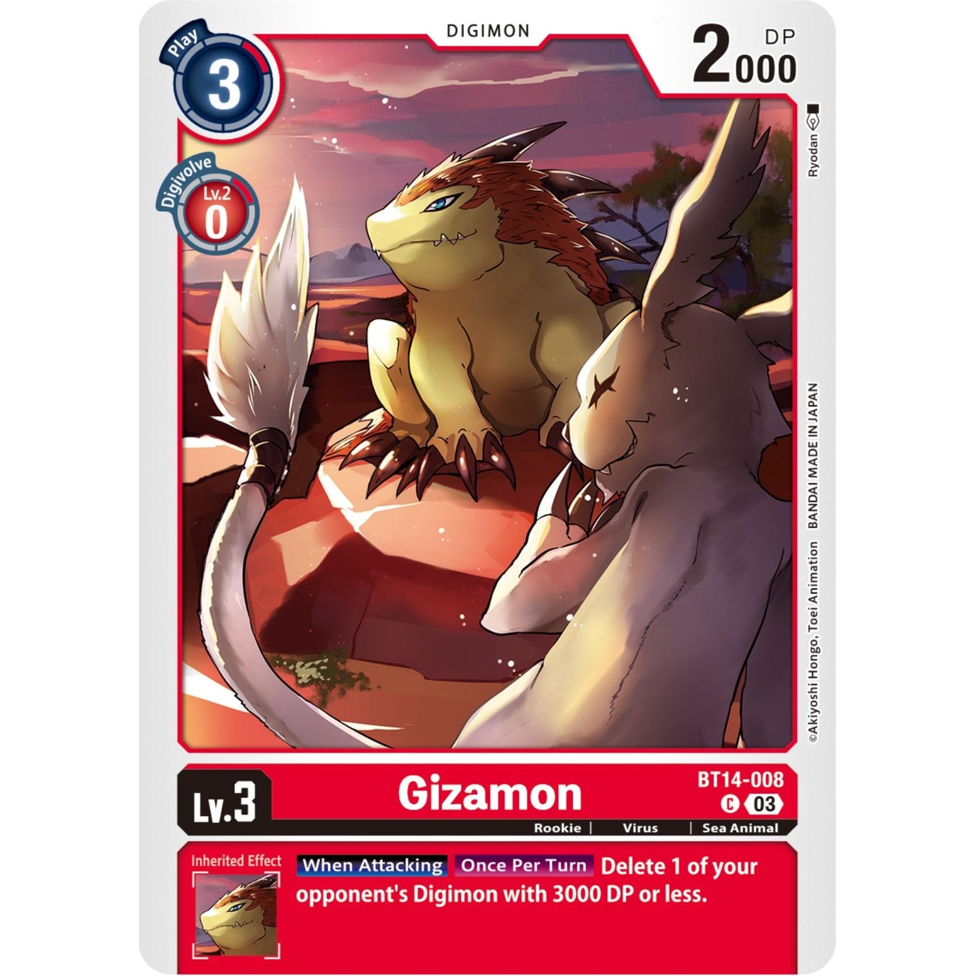 Image for Gizamon (BT14-008 C) (BT14) - Digimon Card Game