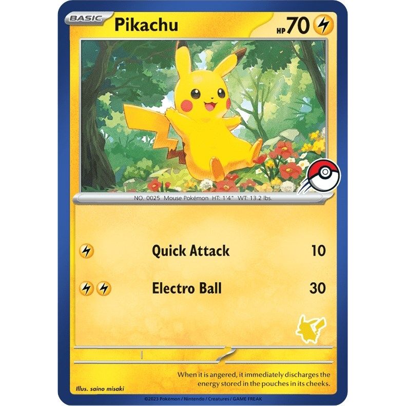 Image for Pikachu (Blue Border) - Pokemon