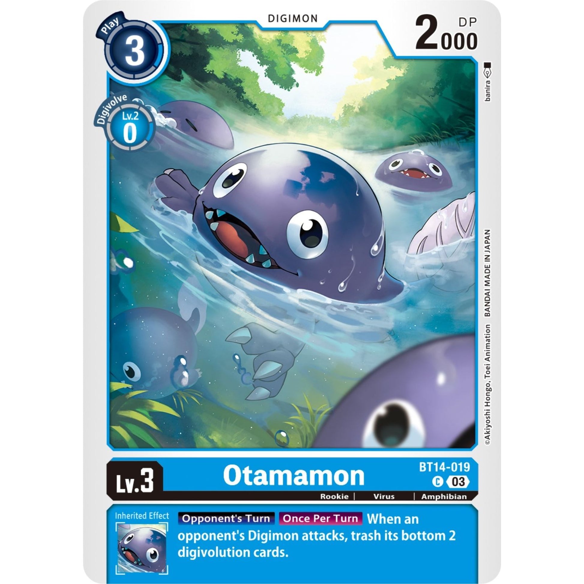 Image for Otamamon (BT14-019 C) (BT14) - Digimon Card Game