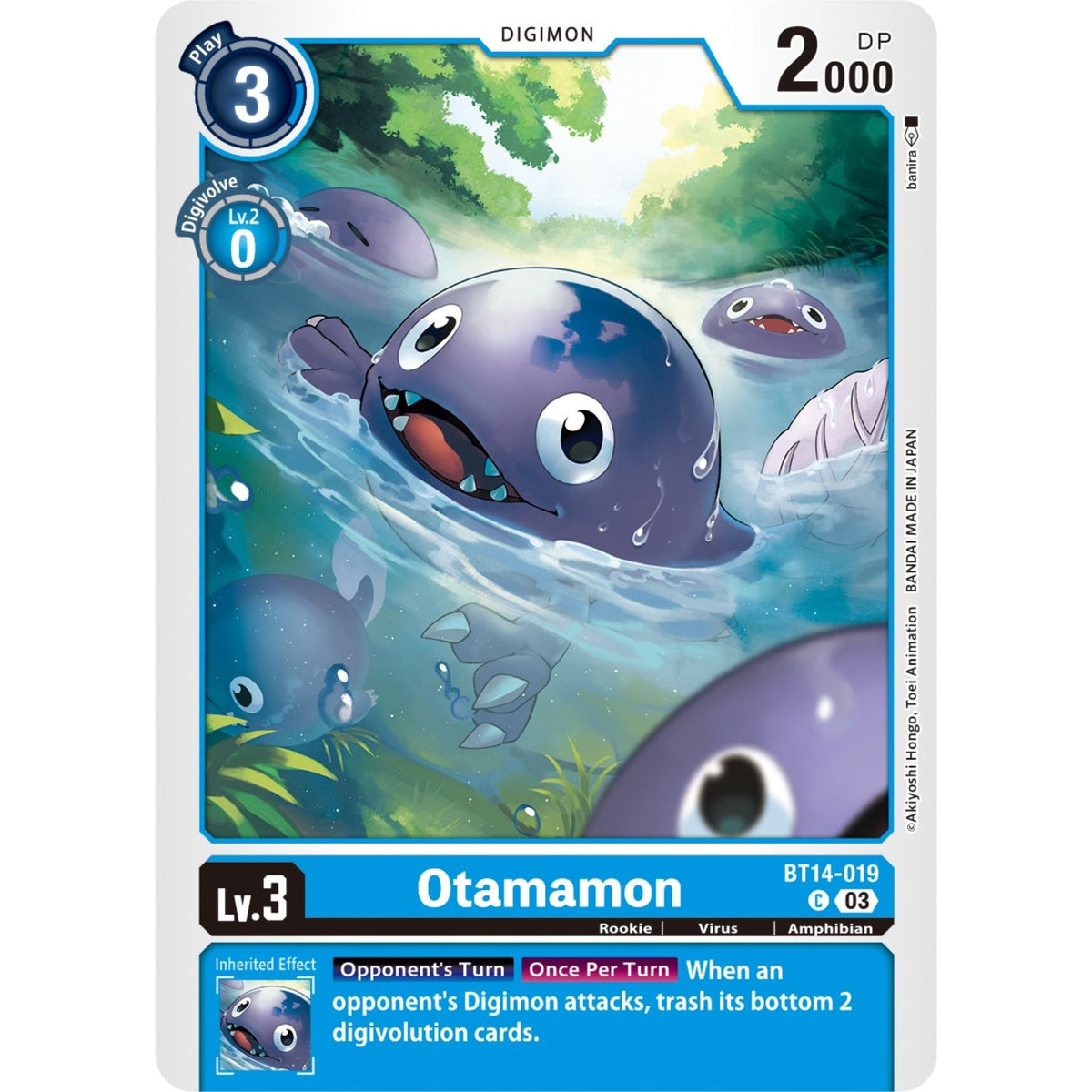 Image for Otamamon (BT14-019 C) (BT14) - Digimon Card Game