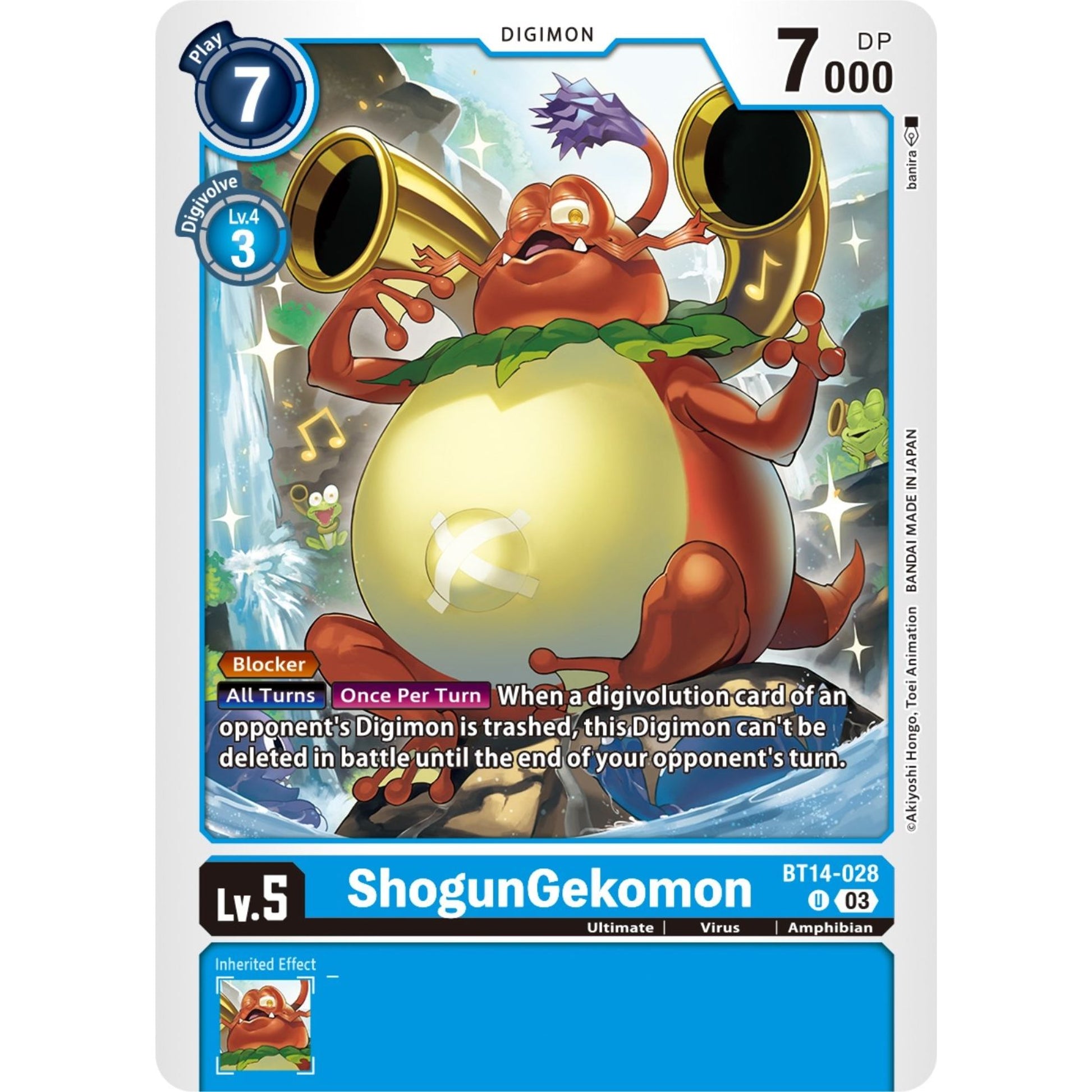 Image for ShogunGekomon (BT14-028 U) (BT14) - Digimon Card Game