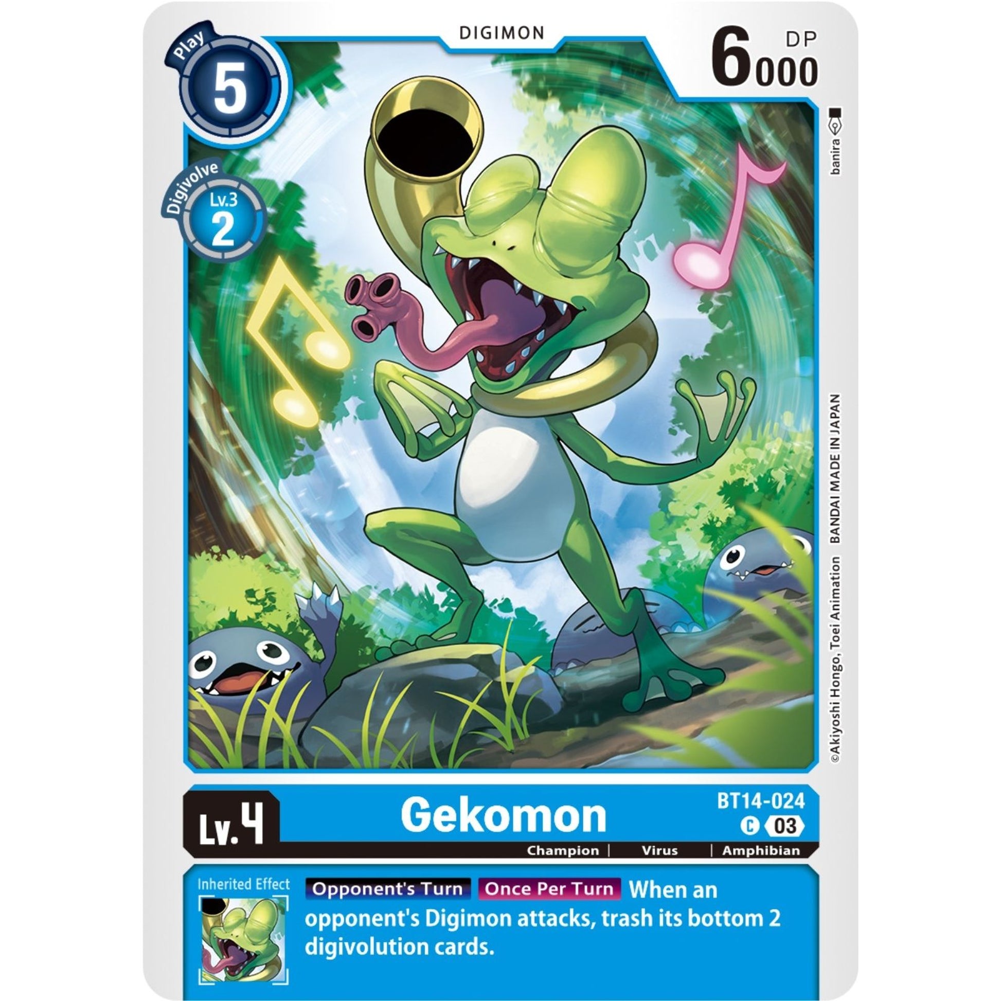 Image for Gekomon (BT14-024 C) (BT14) - Digimon Card Game