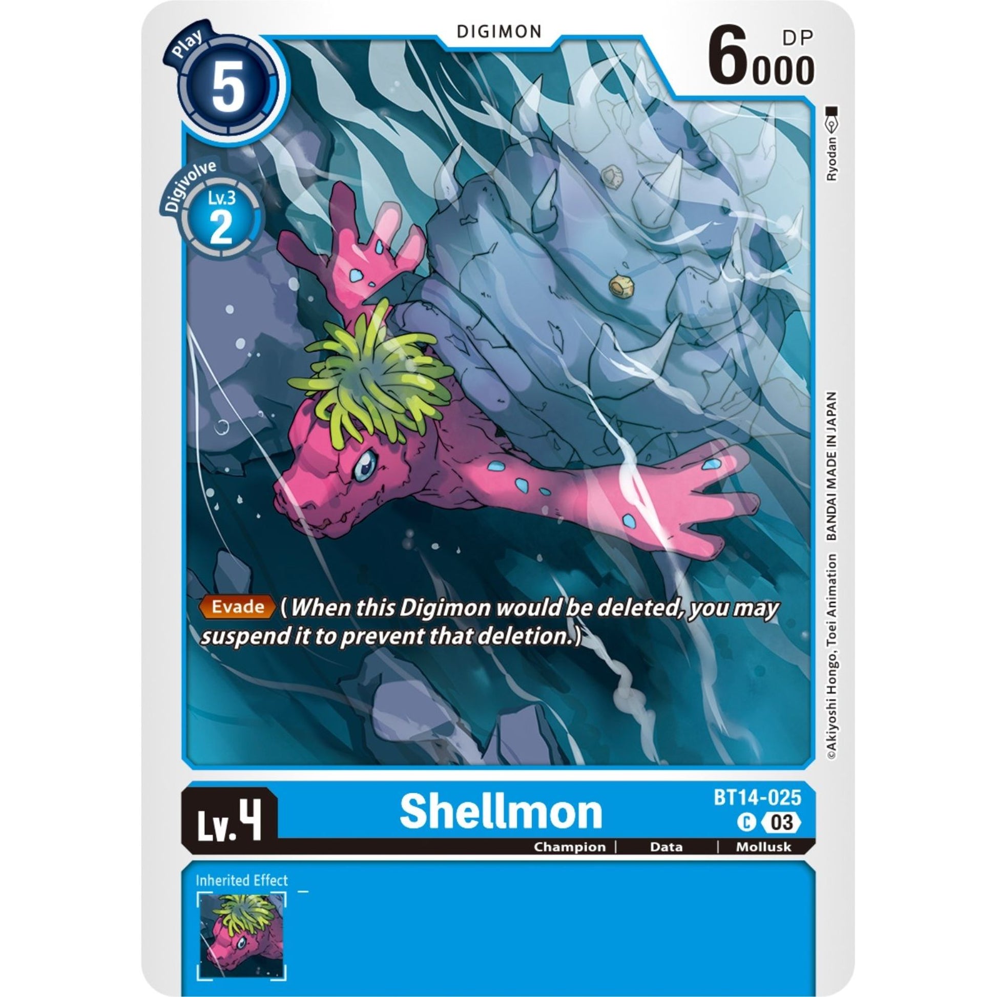 Image for Shellmon (BT14-025 C) (BT14) - Digimon Card Game