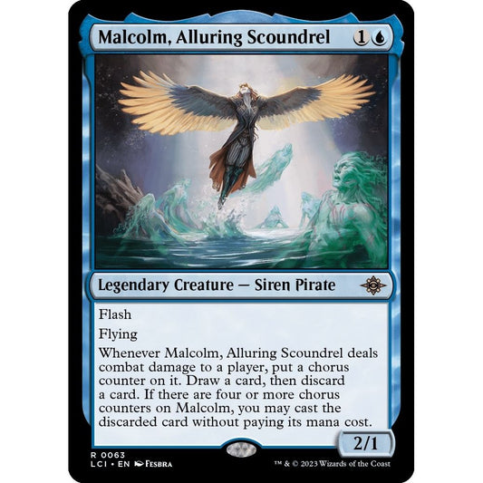 Image for Malcolm, Alluring Scoundrel (63) (LCI) - Magic: The Gathering