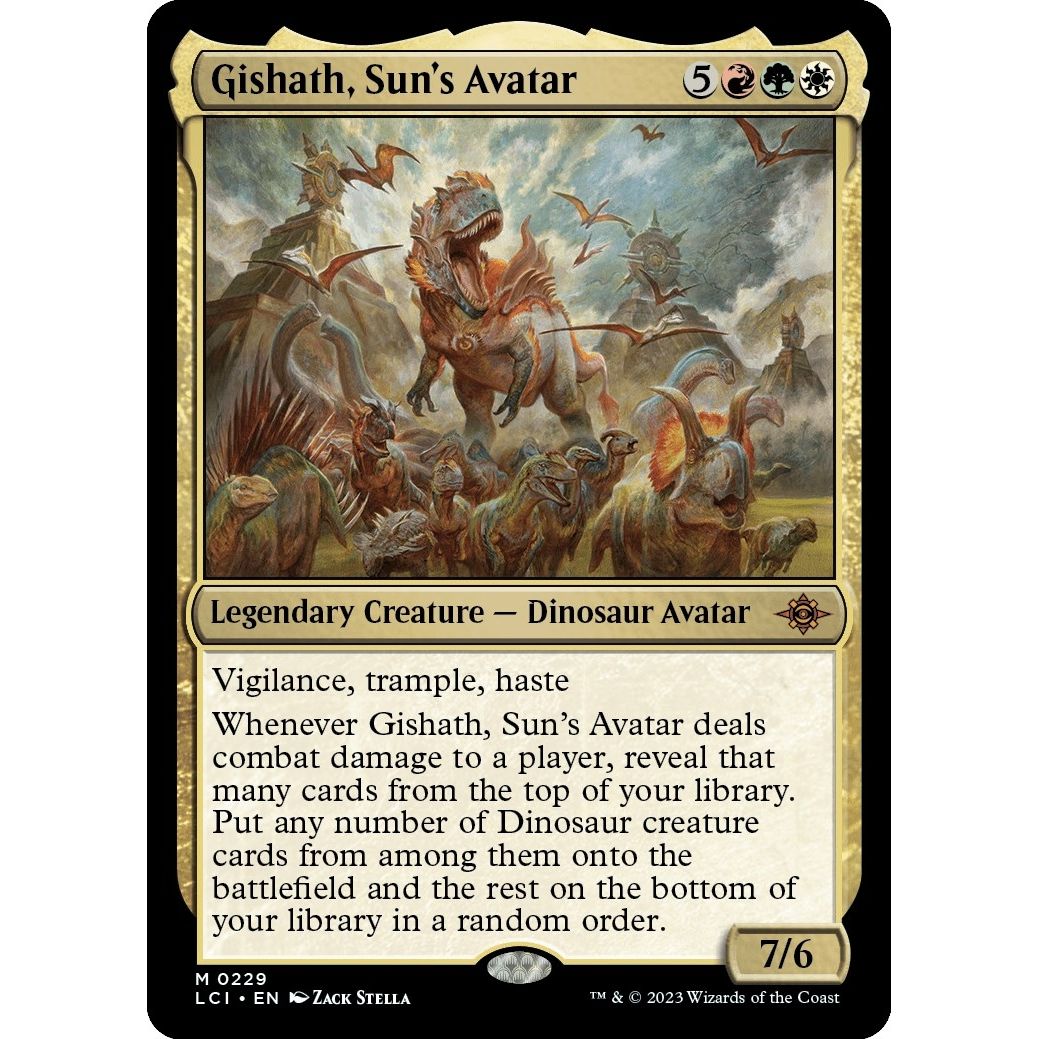 Image for Gishath, Sun's Avatar (229) (LCI) - Magic: The Gathering