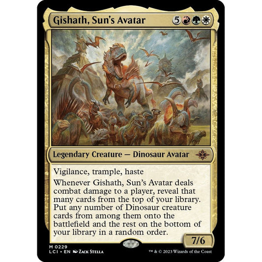 Image for Gishath, Sun's Avatar (229) (LCI) - Magic: The Gathering