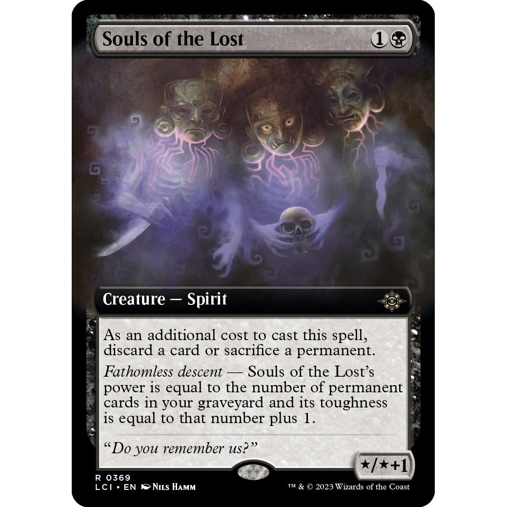 Image for Souls of the Lost (Extended Art) (369) (LCI) - Magic: The Gathering