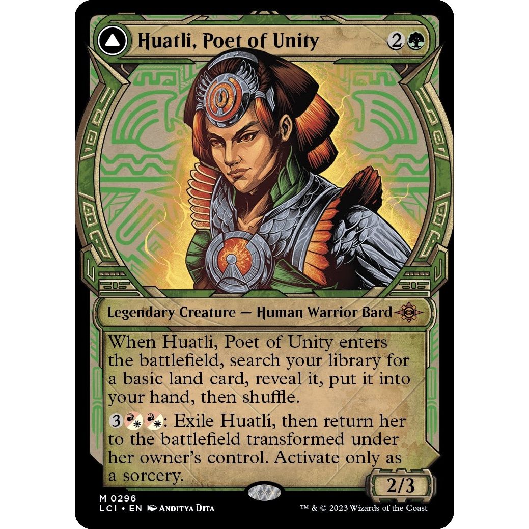 Image for Huatli, Poet of Unity (Showcase) (296) (LCI) - Magic: The Gathering