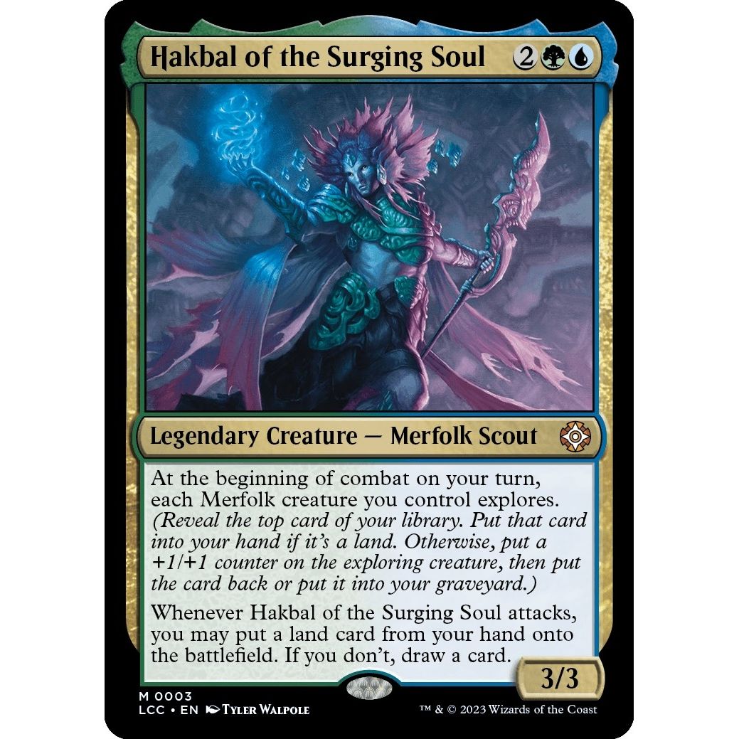 Image for Hakbal of the Surging Soul (3) (LCC) - Magic: The Gathering