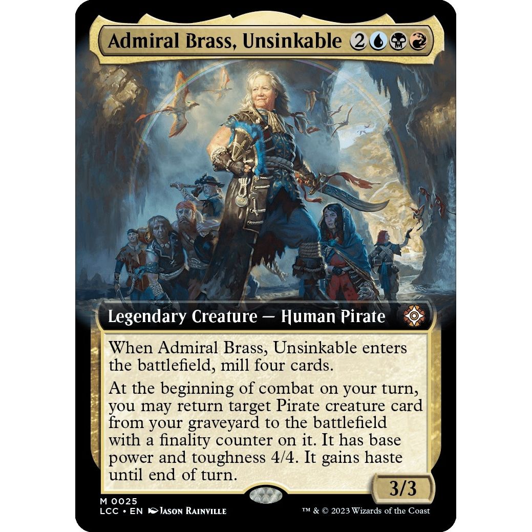 Image for Admiral Brass, Unsinkable (Extended Art) (25) (LCC) - Magic: The Gathering