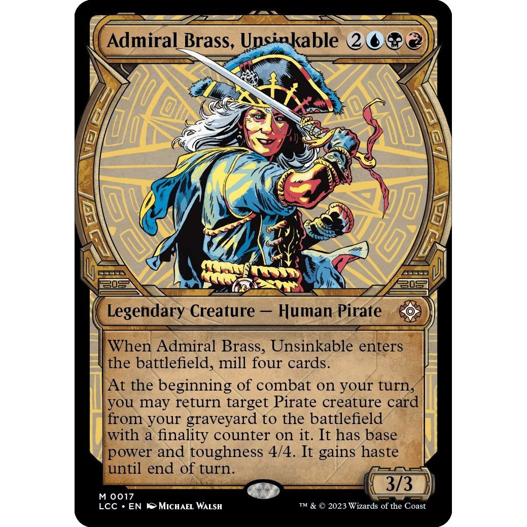 Image for Admiral Brass, Unsinkable (Showcase) (17) (LCC) - Magic: The Gathering