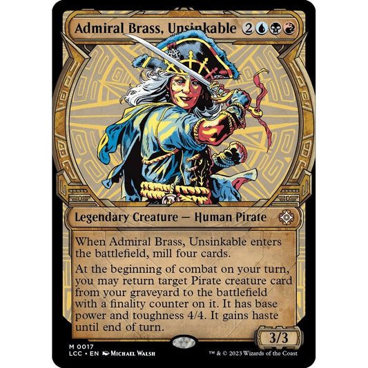 Image for Admiral Brass, Unsinkable (Showcase) (17) (LCC) - Magic: The Gathering