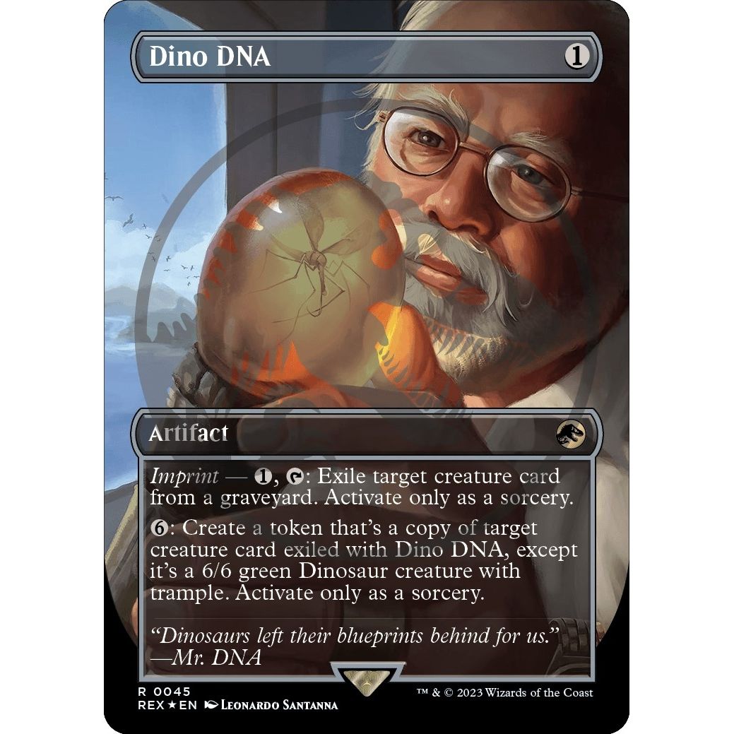 Image for Dino DNA (Borderless) (Emblem) (45) (REX) - Magic: The Gathering
