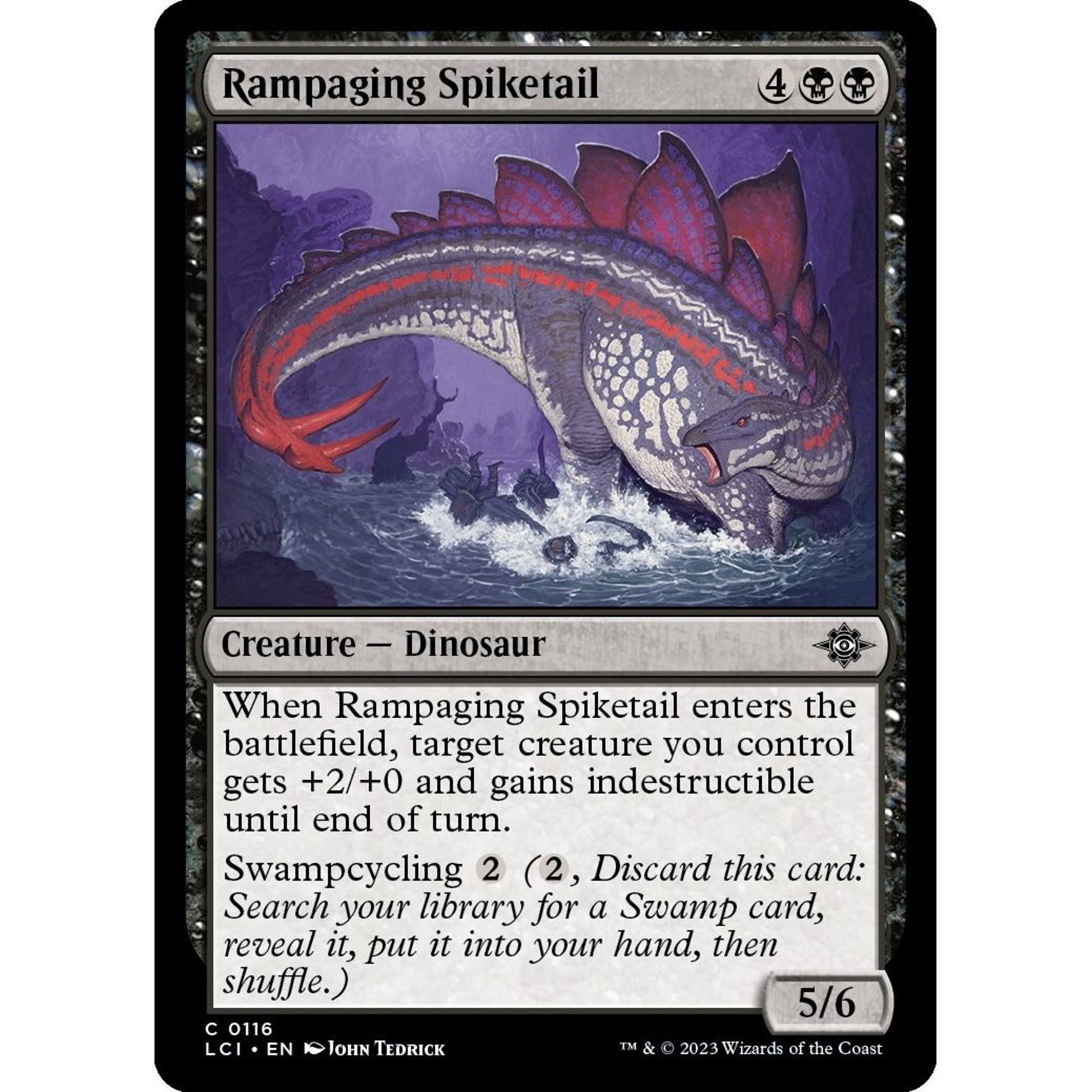 Image for Rampaging Spiketail (116) (LCI) - Magic: The Gathering