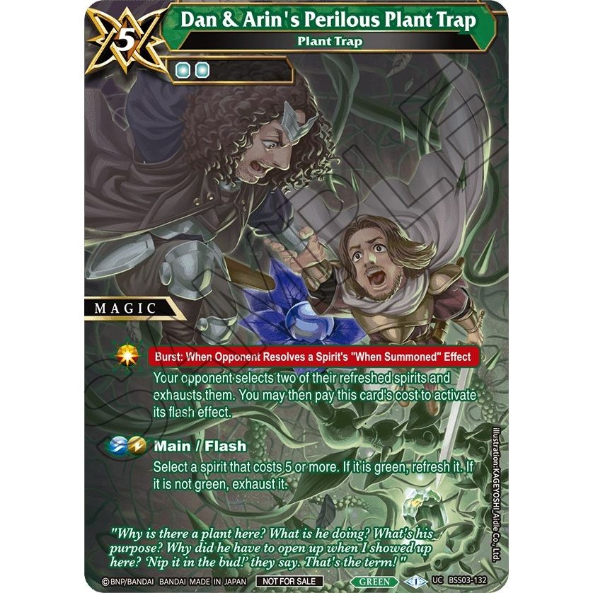 Image for Dan & Arin's Perilous Plant Trap (BSS03-132) (BSSP) - Battle Spirits Saga
