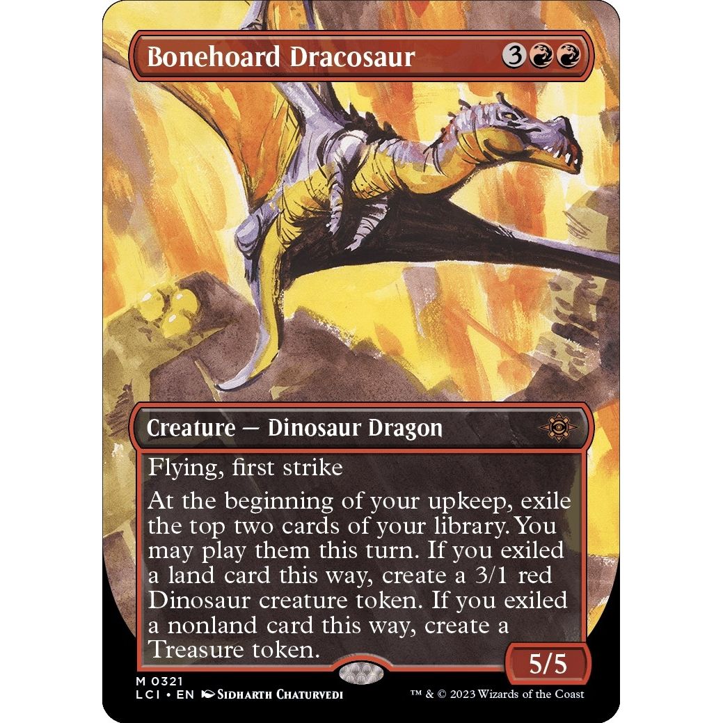 Image for Bonehoard Dracosaur (Borderless) (321) (LCI) - Magic: The Gathering
