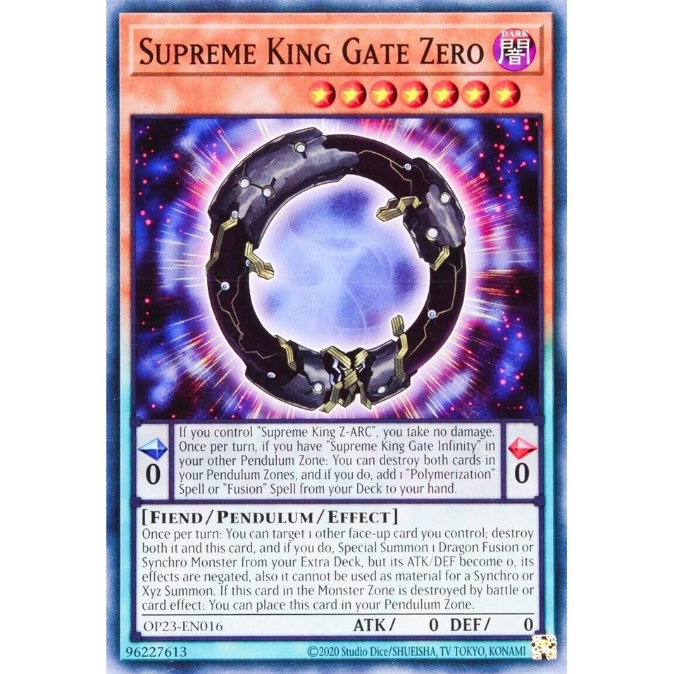 Image for Supreme King Gate Zero (OP23-EN016) (OP23) - YuGiOh