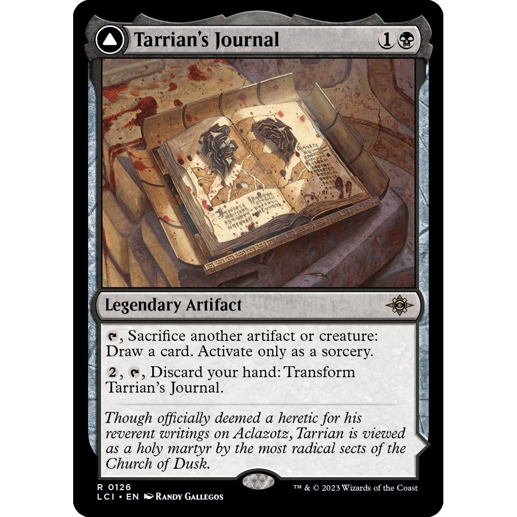 Image for Tarrian's Journal (126) (LCI) - Magic: The Gathering