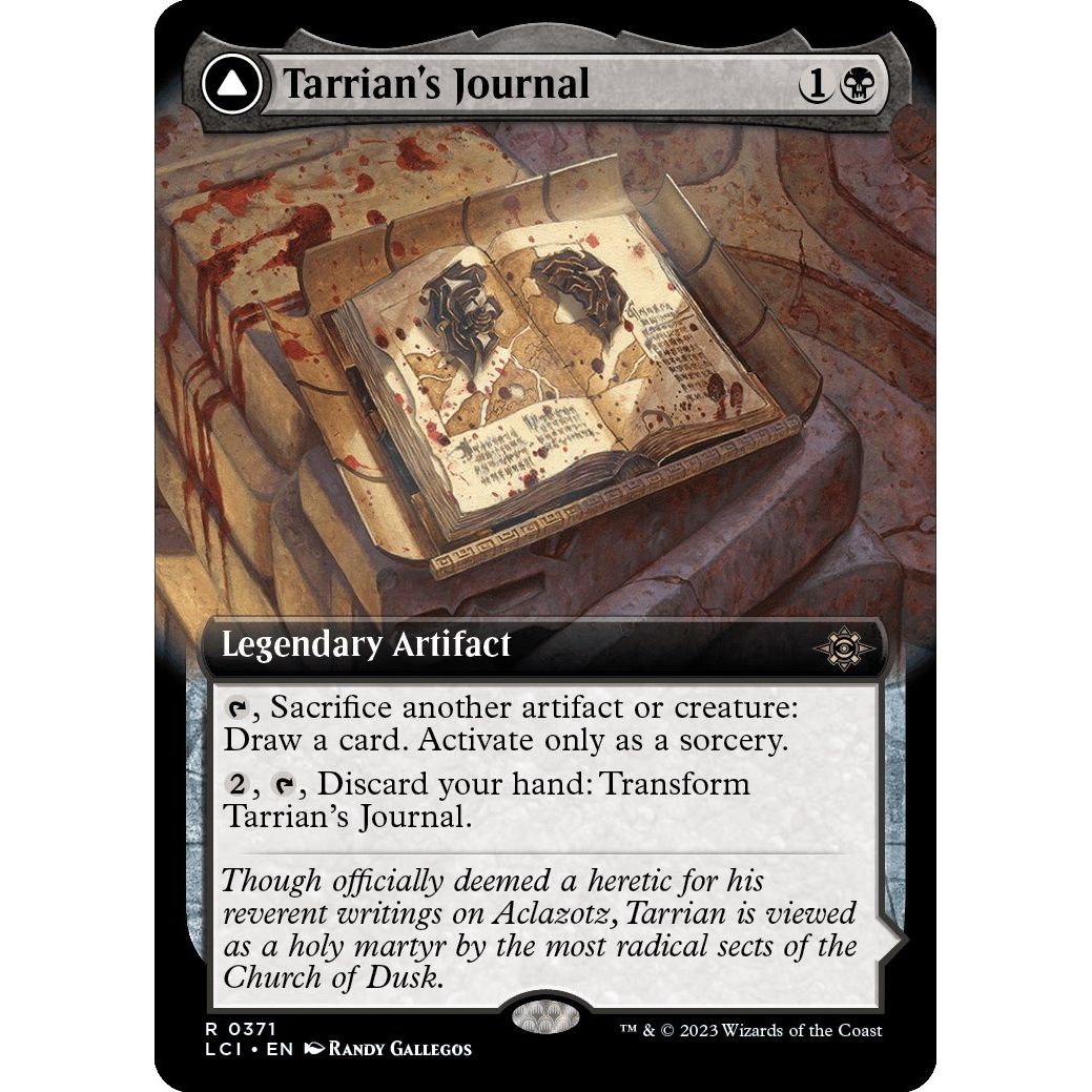 Image for Tarrian's Journal (Extended Art) (371) (LCI) - Magic: The Gathering