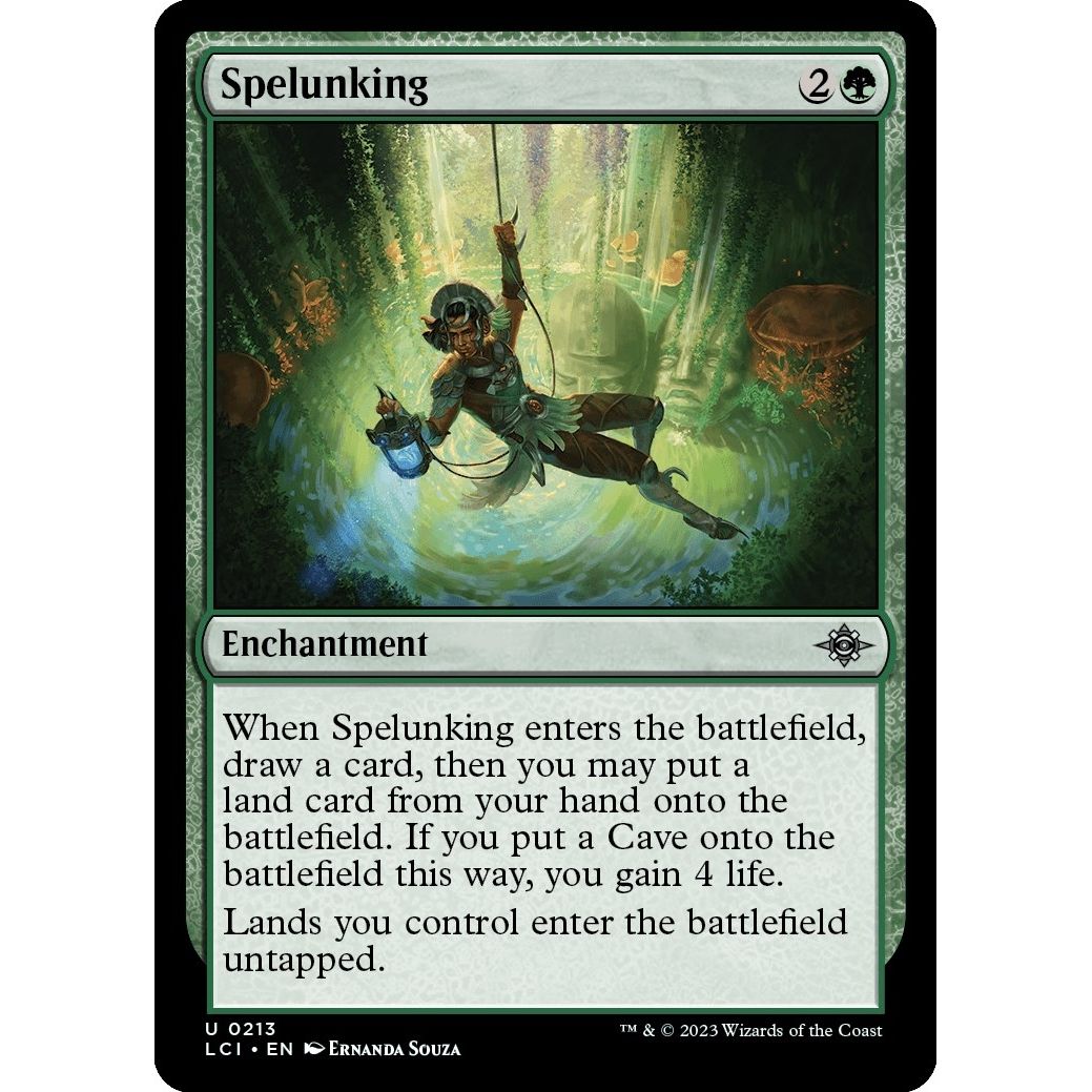 Image for Spelunking (213) (LCI) - Magic: The Gathering