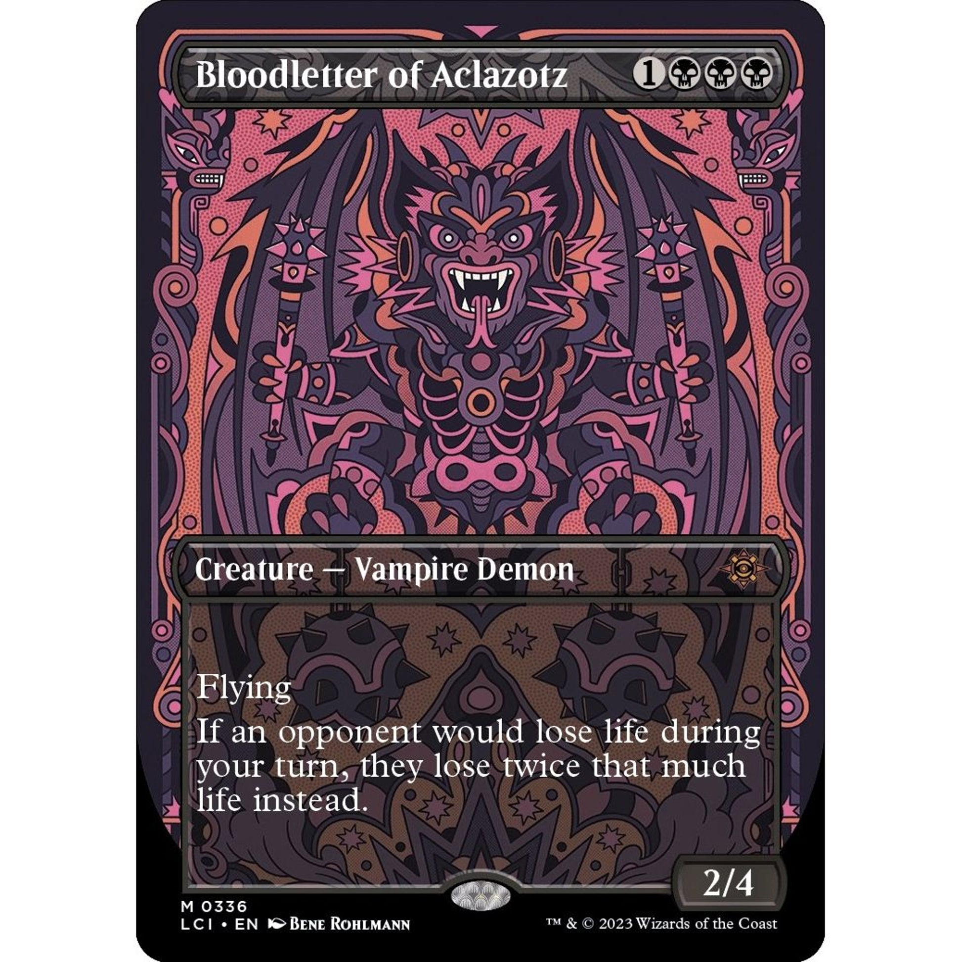 Image for Bloodletter of Aclazotz (Borderless) (336) (LCI) - Magic: The Gathering