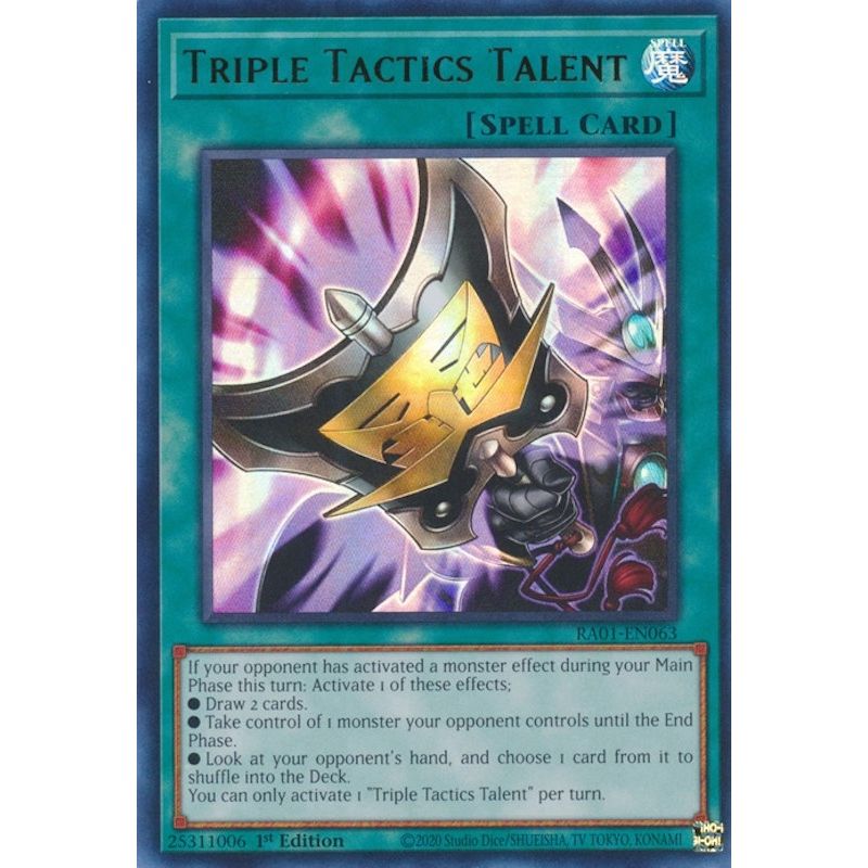 Image for Triple Tactics Talent (UR) (RA01-EN063) (RA01) - YuGiOh