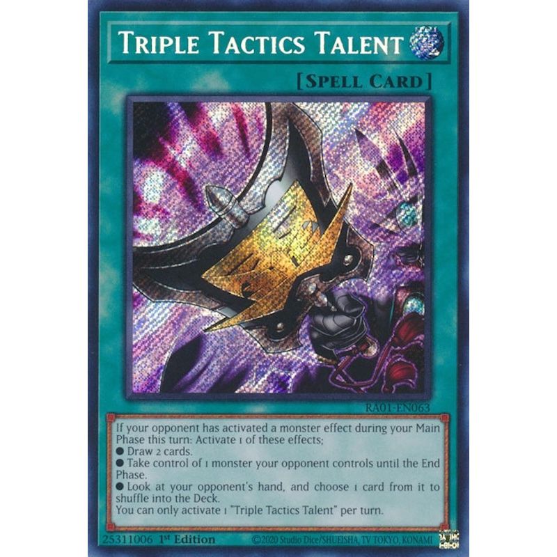 Image for Triple Tactics Talent (Secret Rare) (RA01-EN063) (RA01) - YuGiOh