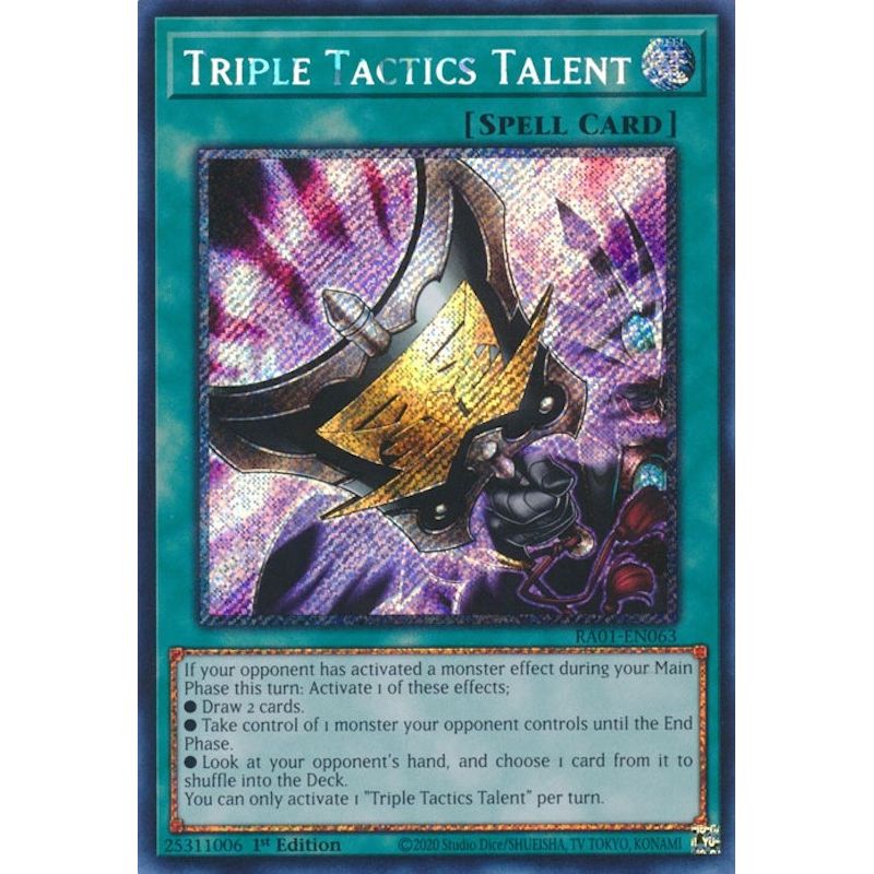 Image for Triple Tactics Talent (Platinum Secret Rare) (RA01-EN063) (RA01) - YuGiOh