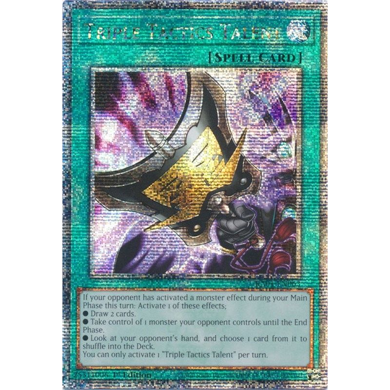 Image for Triple Tactics Talent (Quarter Century Secret Rare) (RA01-EN063) (RA01) - YuGiOh
