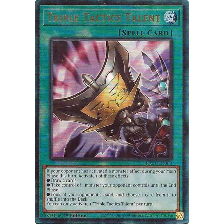 Image for Triple Tactics Talent (PUR) (RA01-EN063) (RA01) - YuGiOh