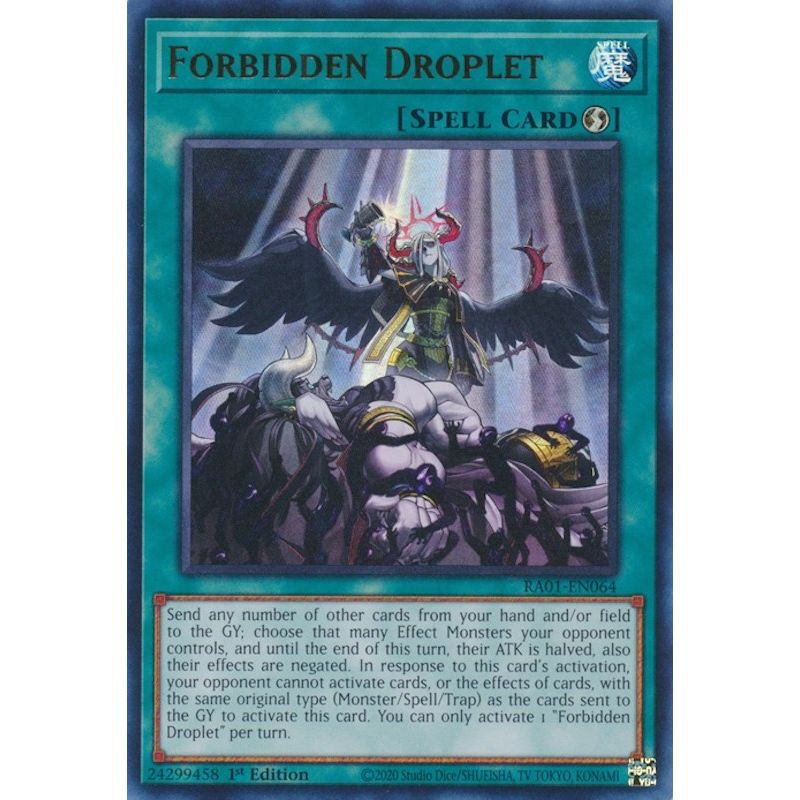 Image for Forbidden Droplet (UR) (RA01-EN064) (RA01) - YuGiOh