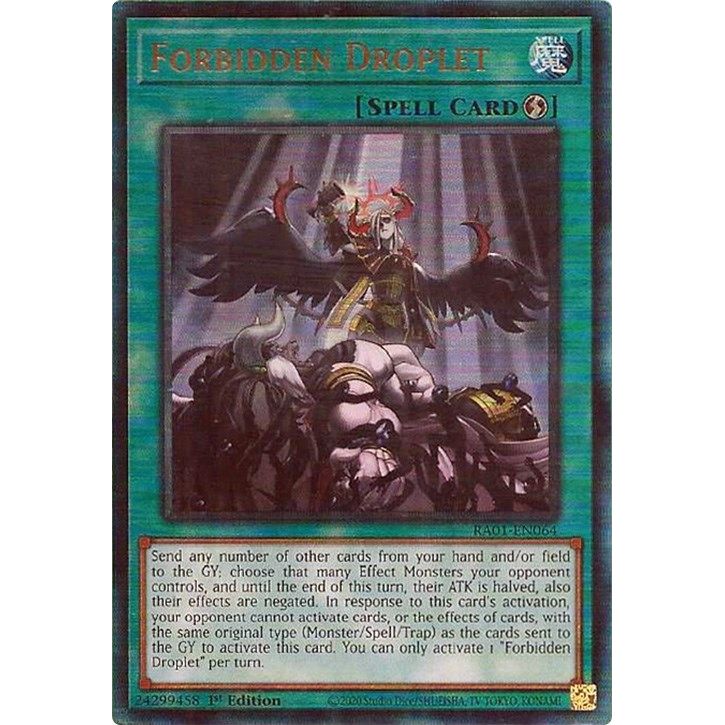 Image for Forbidden Droplet (PUR) (RA01-EN064) (RA01) - YuGiOh
