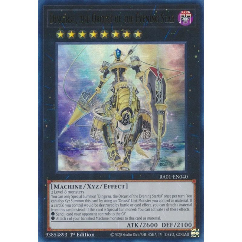 Image for Dingirsu, the Orcust of the Evening Star (UR) (RA01-EN040) (RA01) - YuGiOh