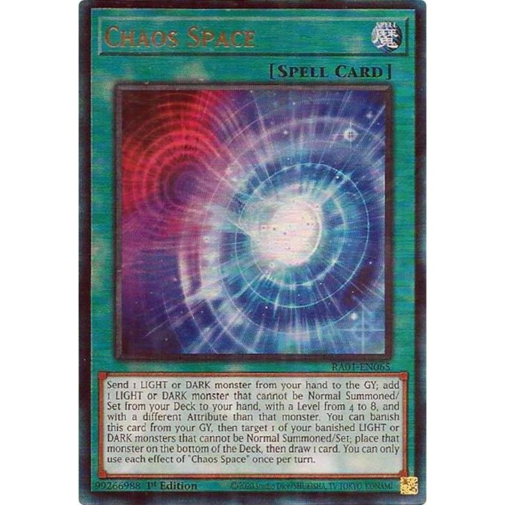 Image for Chaos Space (PUR) (RA01-EN065) (RA01) - YuGiOh