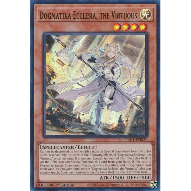 Image for Dogmatika Ecclesia, the Virtuous (UR) (RA01-EN020) (RA01) - YuGiOh